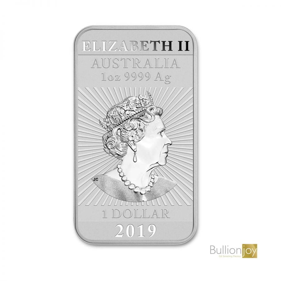 2019 Australian Dragon Rectangular Silver Bullion Coin 1oz back