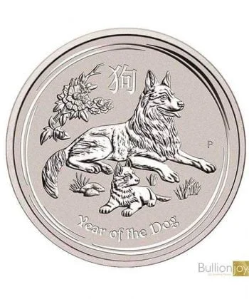 2018 1 oz Australian Lunar Year of the Dog Silver Coin