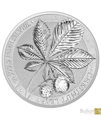 Mythical Forest 1 oz Chestnut Leaf Silver Coin